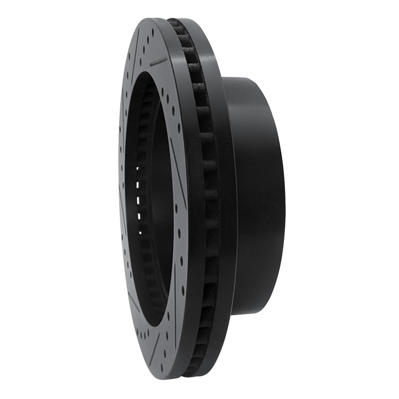 Chevrolet Silverado 2500 HD Brake Rotor (1) - Front Right - DFC - Drill & Slot - Black - `11-`25