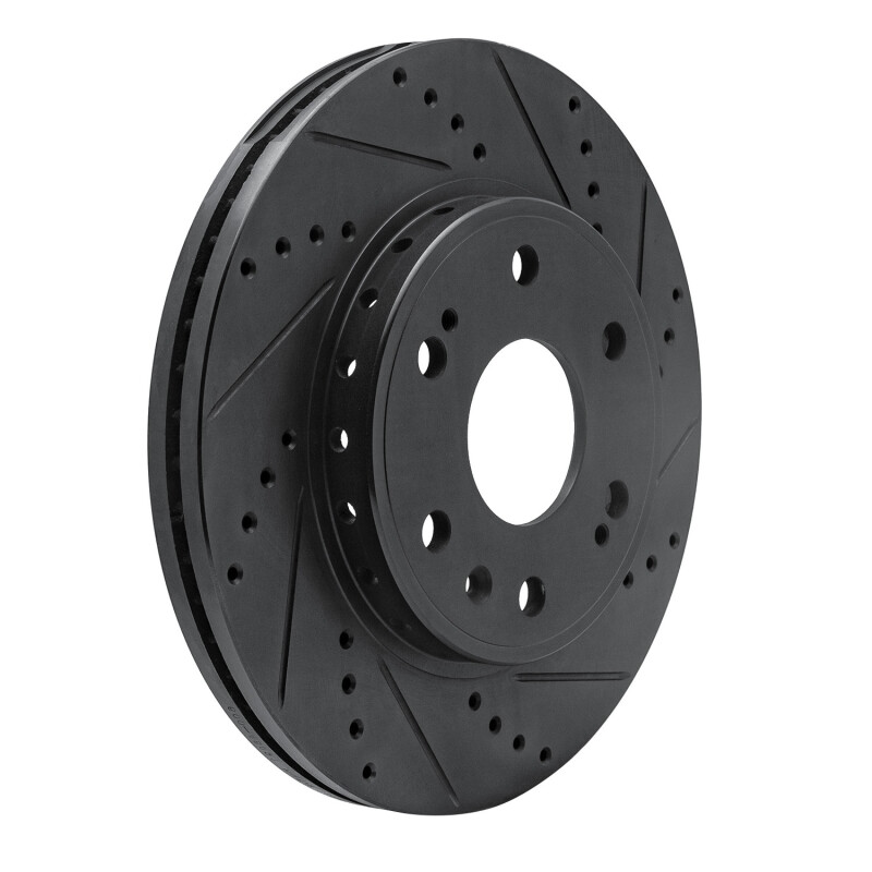 Chevrolet Tahoe Brake Rotor (1) - Front Right - DFC - Drilled & Slotted - Black - `09-`20