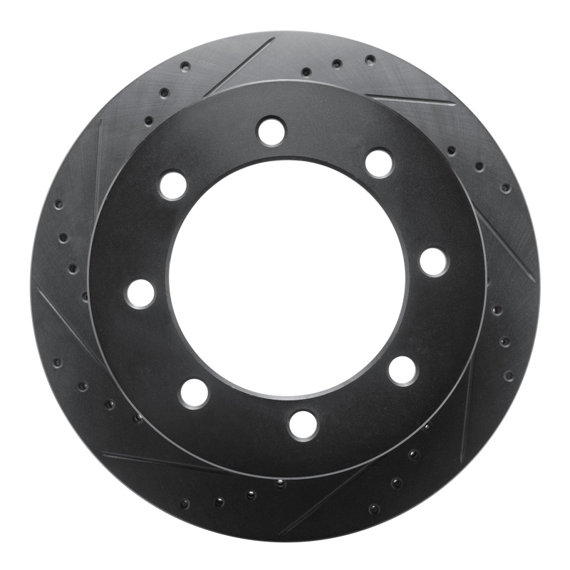 Chevrolet Silverado 3500 HD Brake Rotor (1) - Rear Left - DFC - Drilled & Slotted - Black - `20-`25
