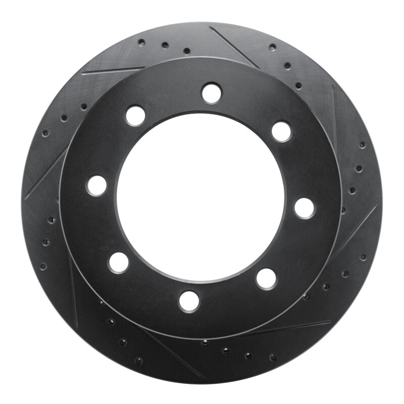 Chevrolet Silverado 3500 HD Brake Rotor (1) - Rear Right - DFC - Drilled & Slotted - Black - `20-`25