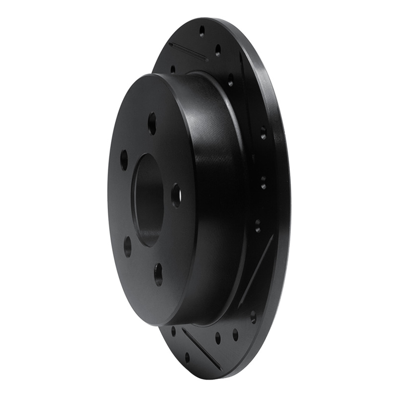 Buick Regal Brake Rotor (1) - Rear Right - DFC - Drilled & Slotted - Black - `97-`05