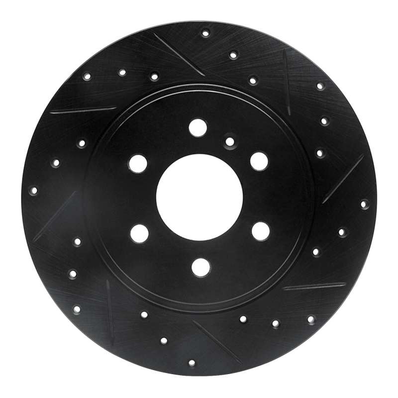 Buick Terraza Brake Rotor (1) - Rear Right - DFC - Drilled & Slotted - Black - `06-`09