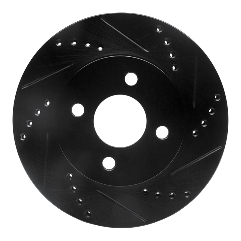 Chevrolet Cobalt Brake Rotor (1) - Front Right - DFC - Drilled & Slotted - Black - `03-`10