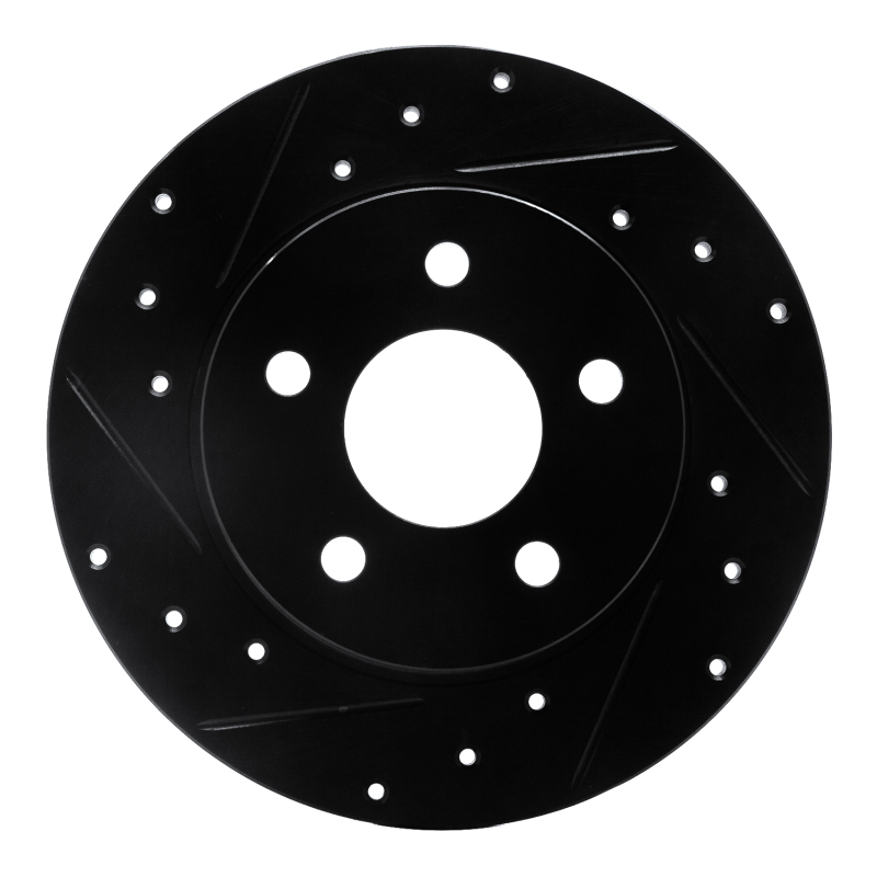 Chevrolet HHR Brake Rotor (1) - Rear Left - DFC - Drilled & Slotted - Black - `04-`12