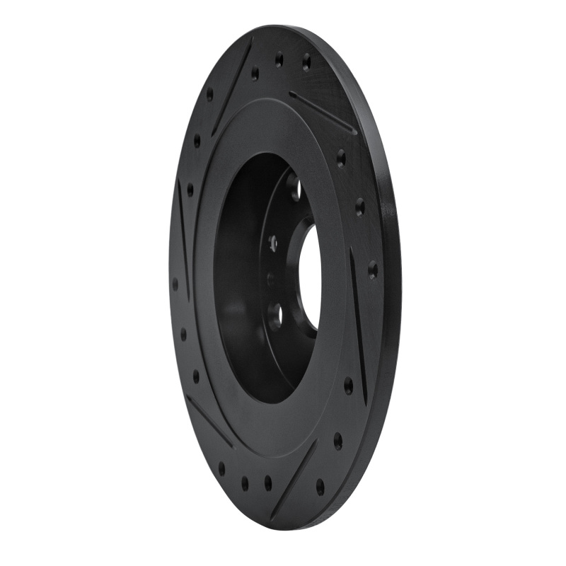 Ford Escort Brake Rotor (1) - Rear Right - DFC - Drilled & Slotted - Black - `90-`03