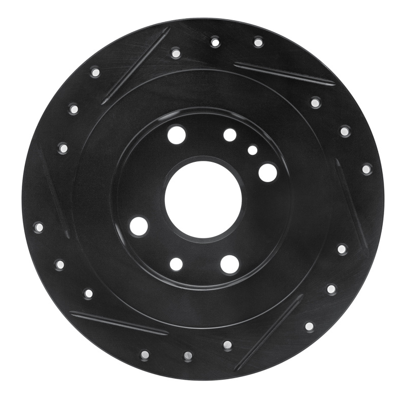 Ford Escort Brake Rotor (1) - Rear Right - DFC - Drilled & Slotted - Black - `90-`03