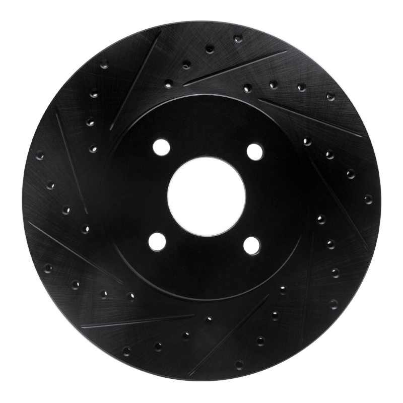 Ford Focus Brake Rotor (1) - Front Left - DFC - Drilled & Slotted - Black - `02-`04 Ford Focus Brake Rotor (1) - Front Left - DFC - Drilled & Slotted - Black - `02-`04