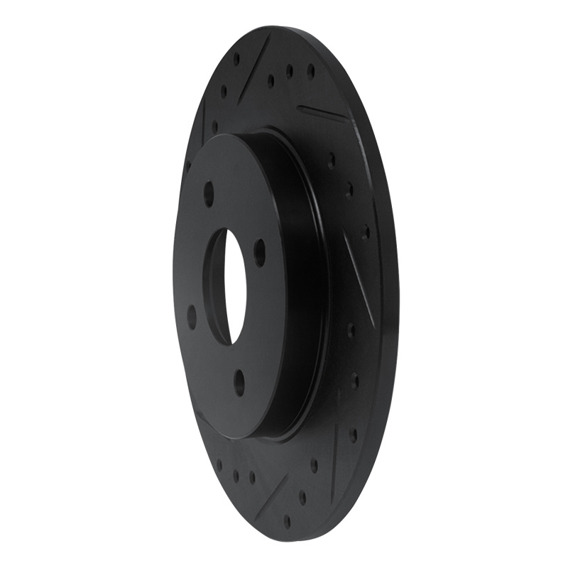 Ford Focus Brake Rotor (1) - Rear Left - DFC - Drilled & Slotted - Black - `02-`04