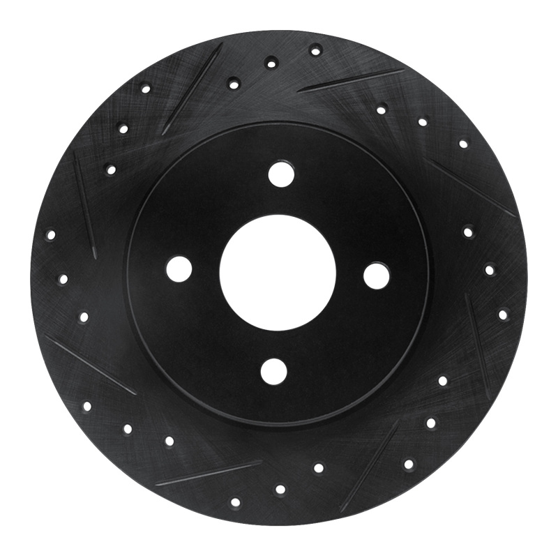 Ford Focus Brake Rotor (1) - Rear Left - DFC - Drilled & Slotted - Black - `02-`04 Ford Focus Brake Rotor (1) - Rear Left - DFC - Drilled & Slotted - Black - `02-`04
