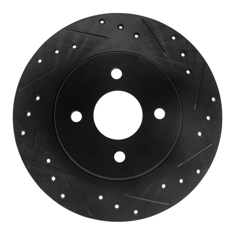 Ford Focus Brake Rotor (1) - Rear Right - DFC - Drilled & Slotted - Black - `02-`04 Ford Focus Brake Rotor (1) - Rear Right - DFC - Drilled & Slotted - Black - `02-`04
