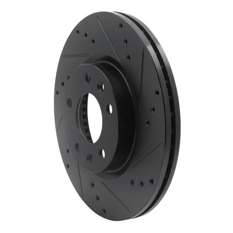 Ford Fusion Brake Rotor (1) - Front Right - DFC - Drilled & Slotted - Black - `06-`13