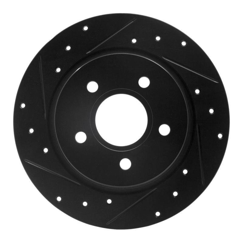 Ford Focus Brake Rotor (1) - Rear Left - DFC - Drilled & Slotted - Black - `12-`18 Ford Focus Brake Rotor (1) - Rear Left - DFC - Drilled & Slotted - Black - `12-`18