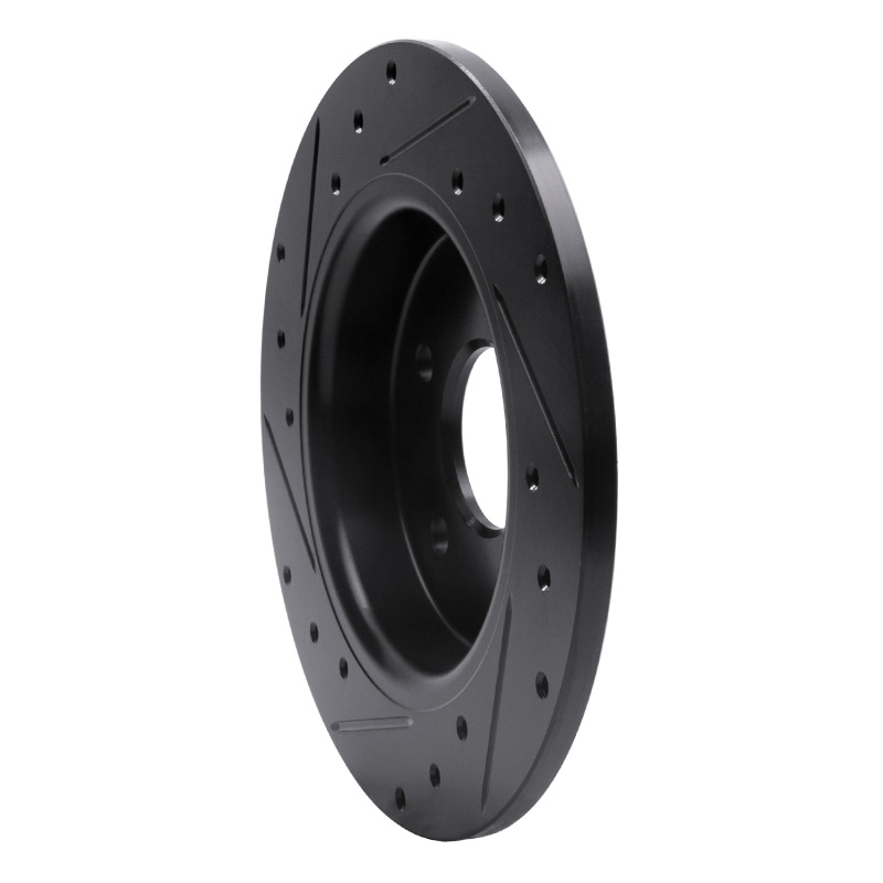 Ford Focus Brake Rotor (1) - Rear Right - DFC - Drilled & Slotted - Black - `12-`18