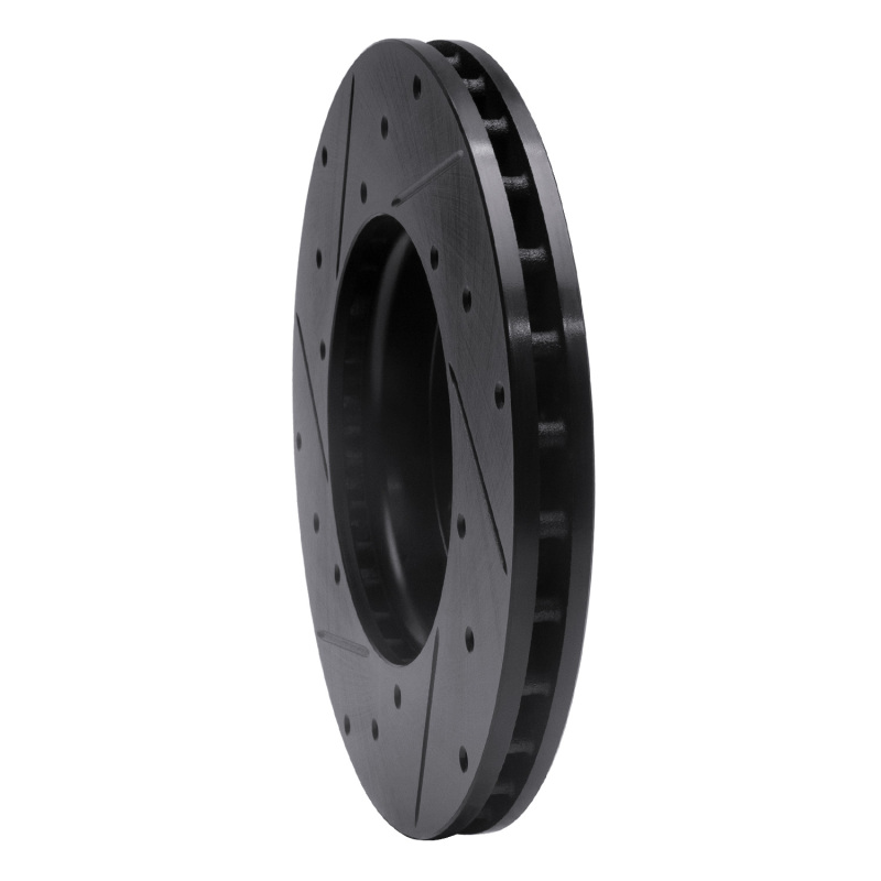 Ford C-Max Brake Rotor (1) - Front Right - DFC - Drilled & Slotted - Black - `12-`18