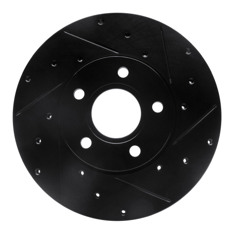 Ford C-Max Brake Rotor (1) - Front Right - DFC - Drilled & Slotted - Black - `12-`18