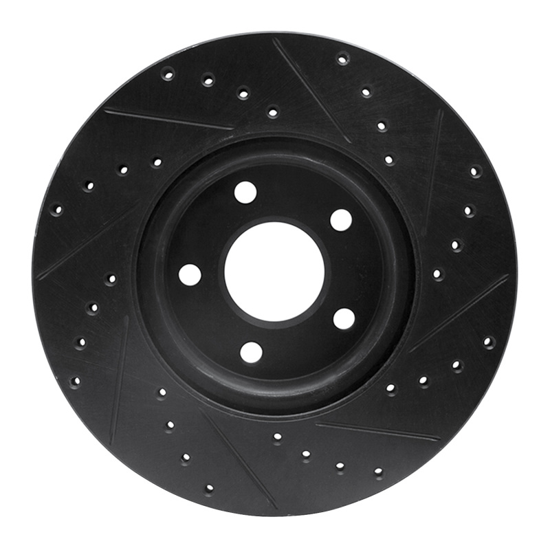 Ford Escape Brake Rotor (1) - Front Left - DFC - Drilled & Slotted - Black - `04-`19