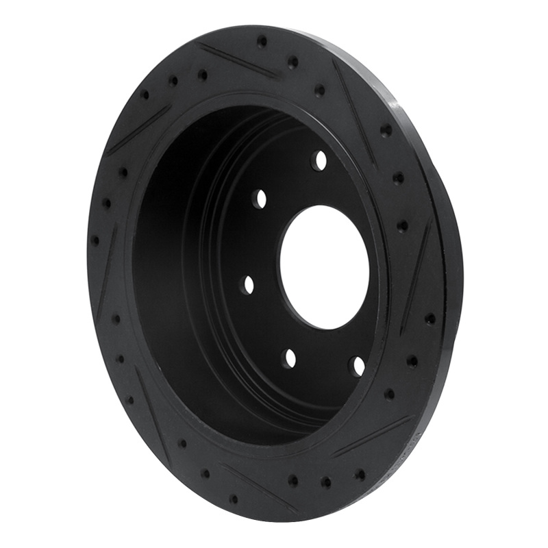 Ford F-250 Brake Rotor (1) - Rear Left - DFC - Drilled & Slotted - Black - `97-`04