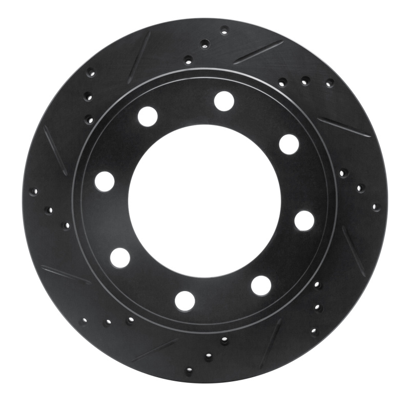 Ford Excursion Brake Rotor (1) - Rear Left - DFC - Drilled & Slotted - Black - `99-`05