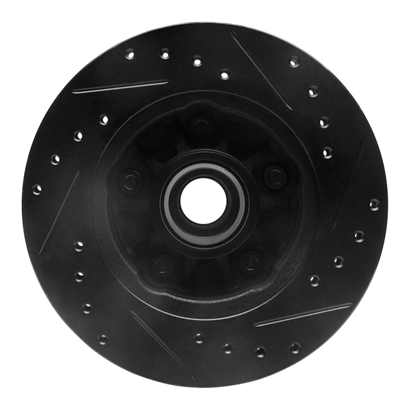 Ford Ranger Brake Rotor (1) - Front Left - DFC - Drilled & Slotted - Black - `98-`02