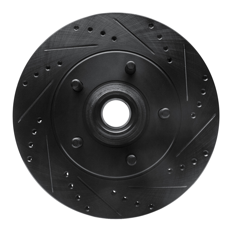 Ford F-150 Brake Rotor (1) - Front Right - DFC - Drilled & Slotted - Black - `00-`04