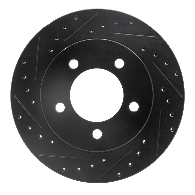 Ford Expedition Brake Rotor (1) - Front Left - DFC - Drilled & Slotted - Black - `97-`02