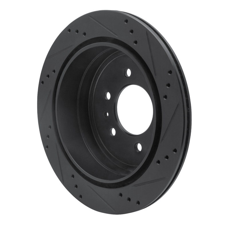 Ford F-150 Brake Rotor (1) - Front Left - DFC - Drilled & Slotted - Black - `04-`08