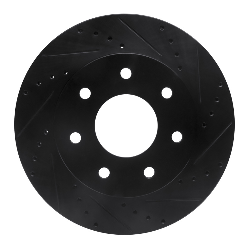 Ford F-150 Brake Rotor (1) - Front Right - DFC - Drilled & Slotted - Black - `04-`08