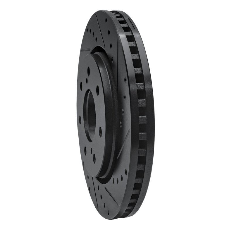 Ford F-150 Brake Rotor (1) - Front Right - DFC - Drilled & Slotted - Black - `10-`14