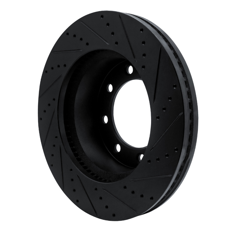 Ford F-350 Super Duty Brake Rotor (1) - Front Left - DFC - Drilled & Slotted - Black - `12-`25