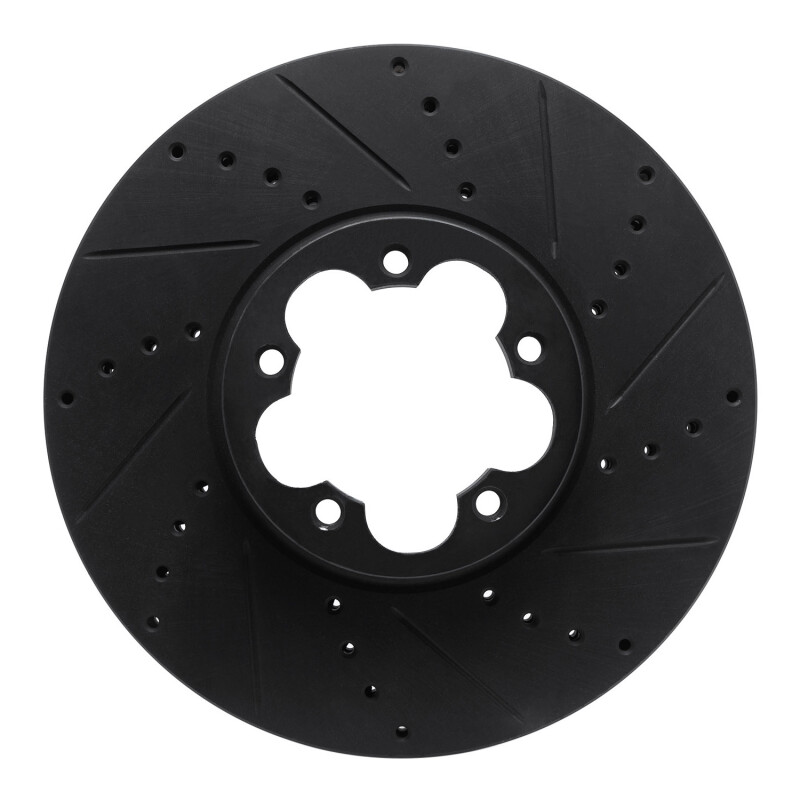 Ford Transit-350 DRW Brake Rotor (1) - Front Right - DFC - Drilled & Slotted - Black - `15-`25 Ford Transit-350 DRW Brake Rotor (1) - Front Right - DFC - Drilled & Slotted - Black - `15-`25