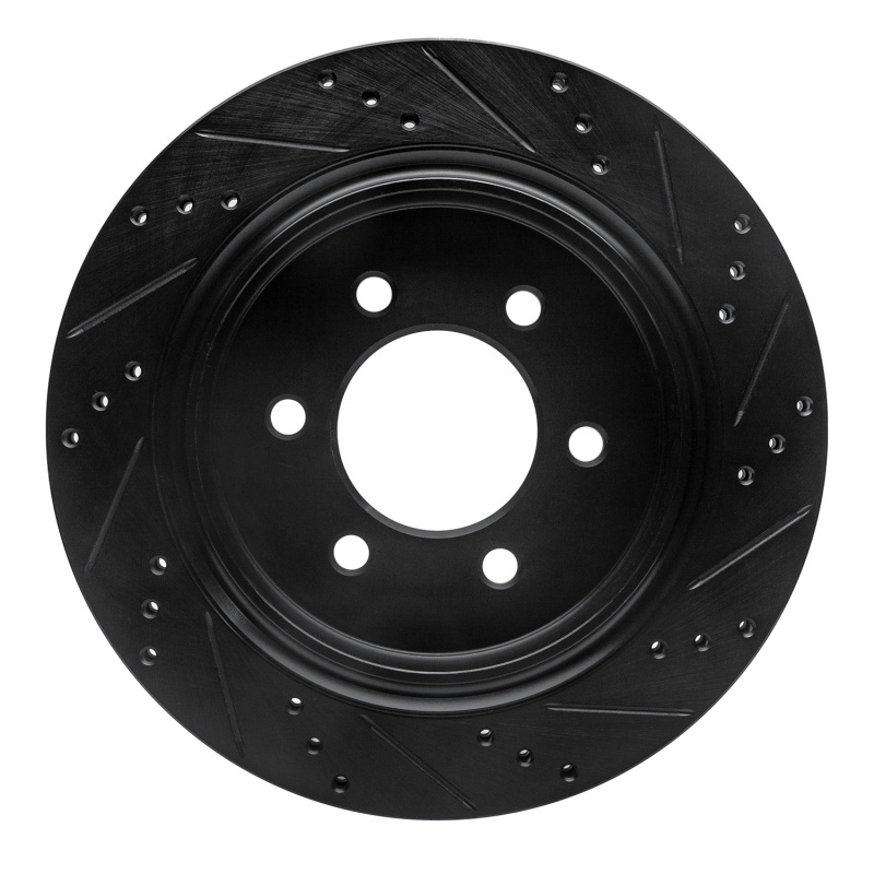 Ford F-150 Brake Rotor (1) - Rear Left - DFC - Drilled & Slotted - Black - `15-`17