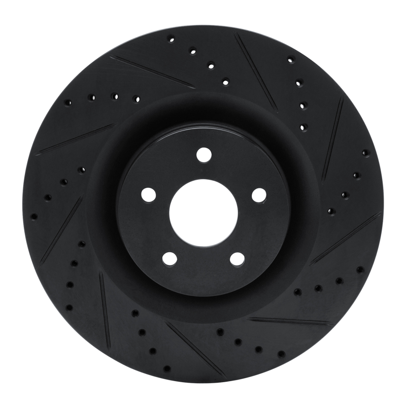 Ford Focus Brake Rotor (1) - Front Right - DFC - Drilled & Slotted - Black - `16-`18 Ford Focus Brake Rotor (1) - Front Right - DFC - Drilled & Slotted - Black - `16-`18