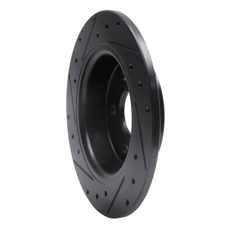 Ford Transit Connect Brake Rotor (1) - Rear Right - DFC - Drilled & Slotted - Black - `18-`23