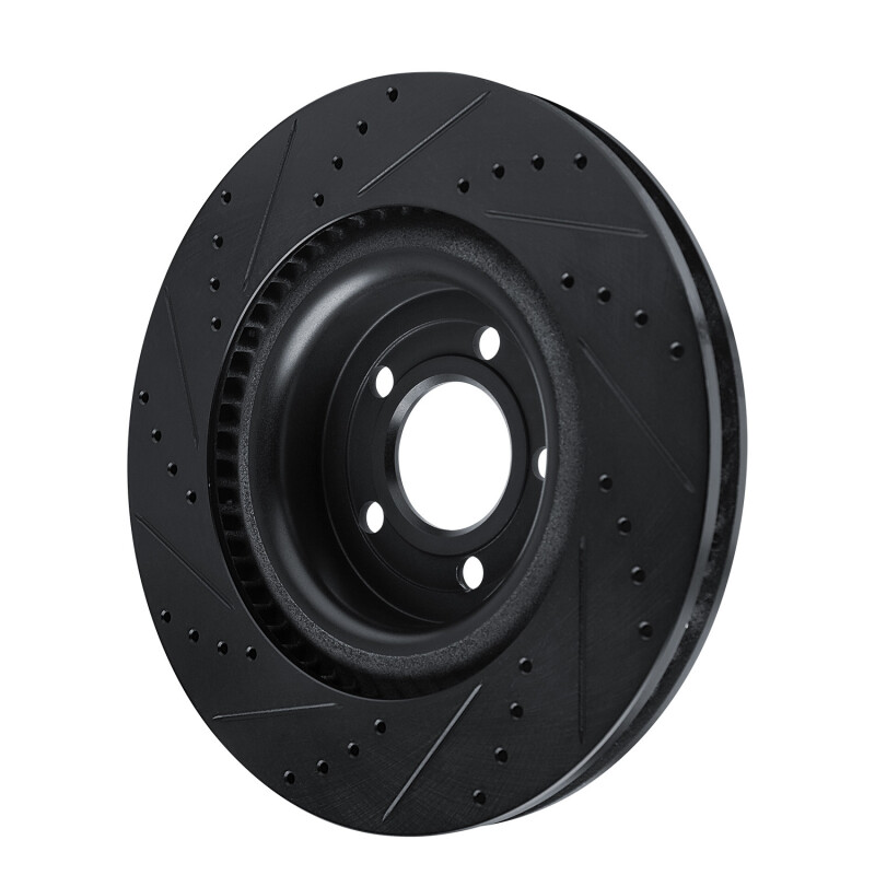 Ford Explorer Brake Rotor (1) - Front Right - DFC - Drilled & Slotted - Black - `20-`25