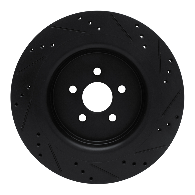 Ford Edge Brake Rotor (1) - Rear Left - DFC - Drilled & Slotted - Black - `19-`24