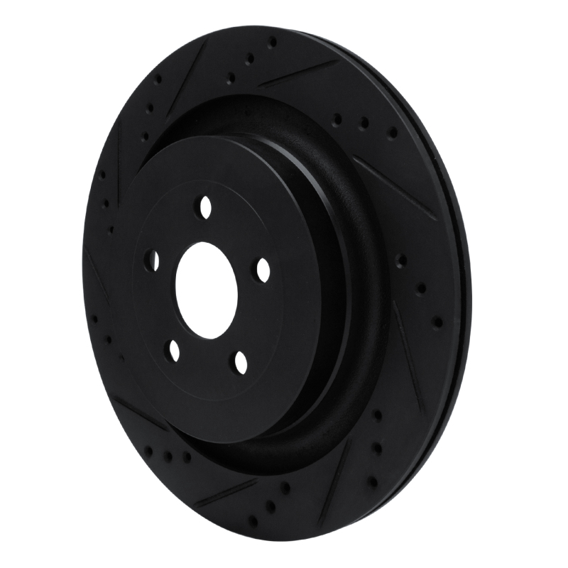 Ford Edge Brake Rotor (1) - Rear Left - DFC - Drilled & Slotted - Black - `19-`24