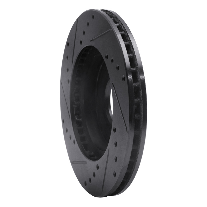 Ford Contour Brake Rotor (1) - Front Right - DFC - Drilled & Slotted - Black - `95-`04
