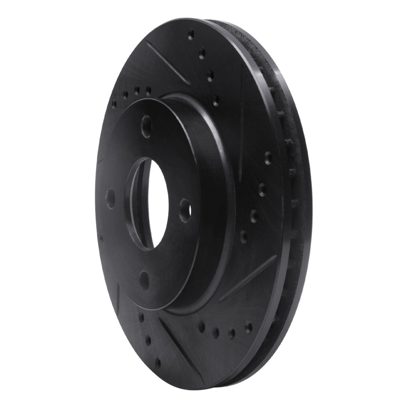 Ford Contour Brake Rotor (1) - Front Right - DFC - Drilled & Slotted - Black - `95-`04