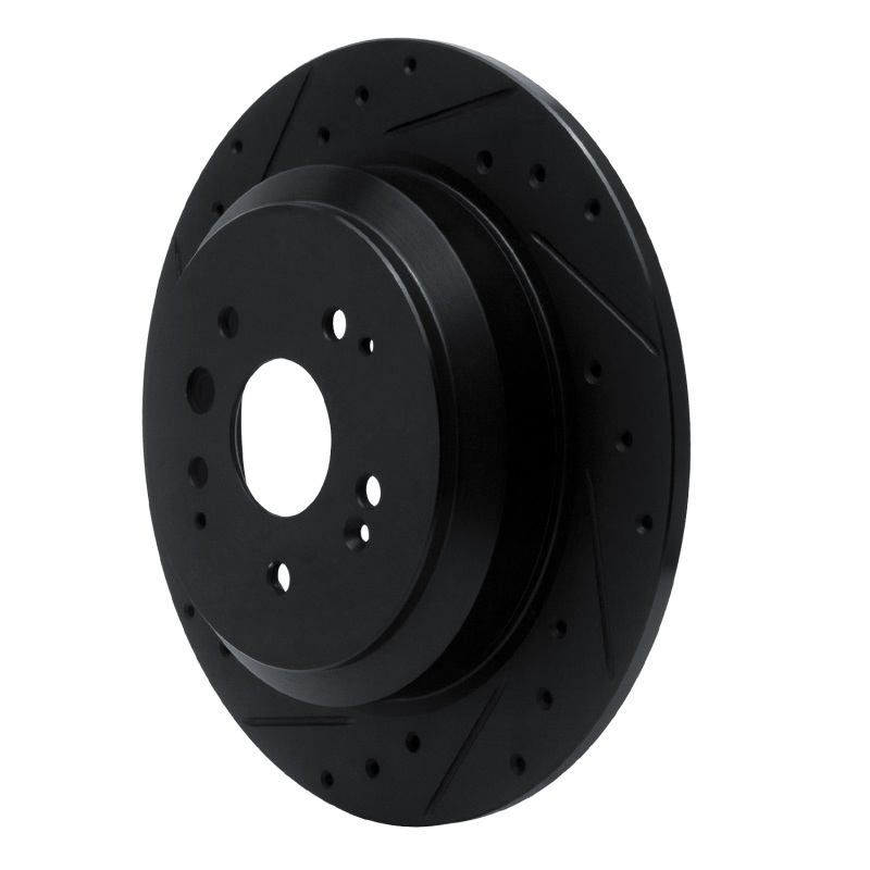 Acura MDX Brake Rotor (1) - Rear Left - DFC - Drilled & Slotted - Black - `14-`16