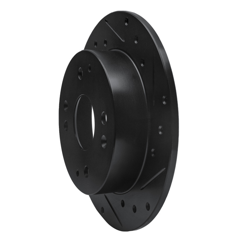 Acura CL Brake Rotor (1) - Rear Right - DFC - Drilled & Slotted - Black - `98-`02