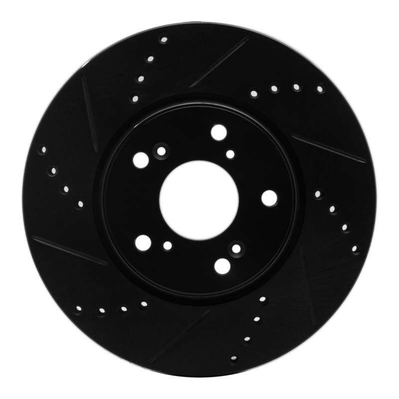 Honda Accord Brake Rotor (1) - Front Left - DFC - Drilled & Slotted - Black - `13-`25 Honda Accord Brake Rotor (1) - Front Left - DFC - Drilled & Slotted - Black - `13-`25