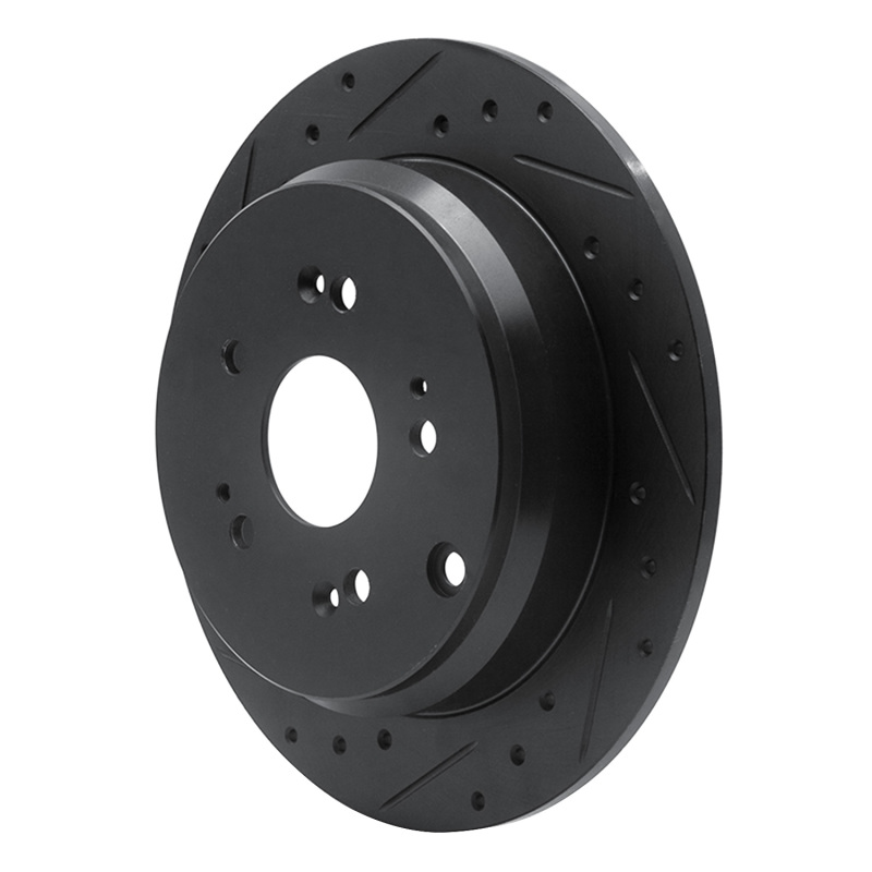 Acura RDX Brake Rotor (1) - Rear Left - DFC - Drilled & Slotted - Black - `05-`18