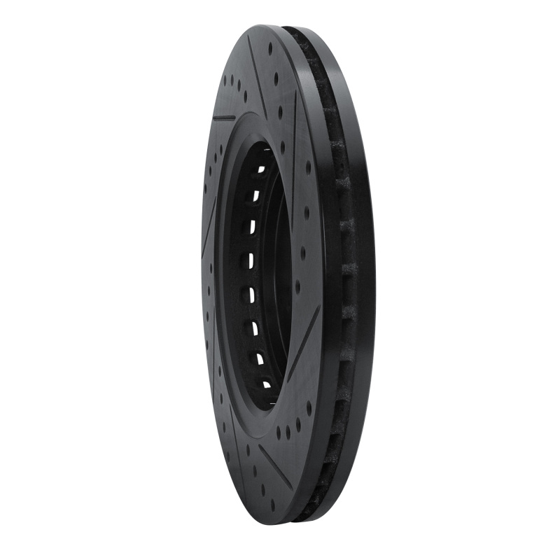 Acura MDX Brake Rotor (1) - Front Left - DFC - Drilled & Slotted - Black - `15-`25