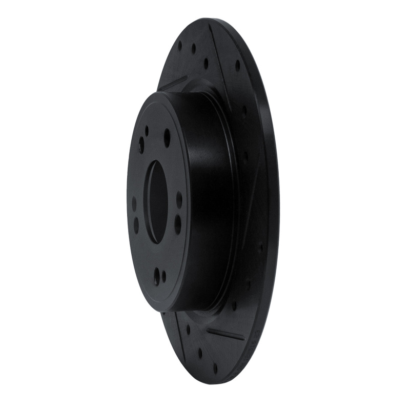 Honda CR-Z Brake Rotor (1) - Rear Right - DFC - Drilled & Slotted - Black - 2016