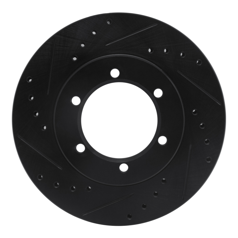 Nissan Frontier Brake Rotor (1) - Front Left - DFC - Drilled & Slotted - Black - `98-`15 Nissan Frontier Brake Rotor (1) - Front Left - DFC - Drilled & Slotted - Black - `98-`15