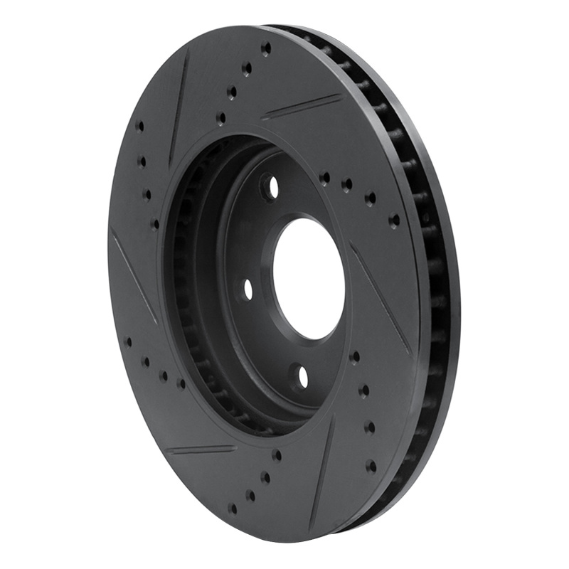 Chevrolet City Express Brake Rotor (1) - Front Right - DFC - Drilled & Slotted - Black - `11-`25