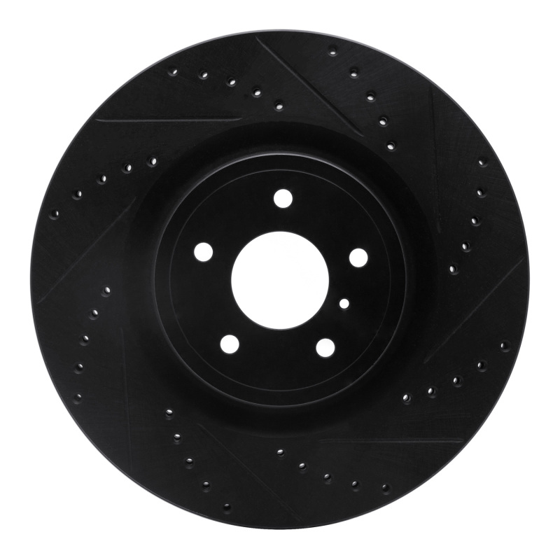 Infiniti Q70L Brake Rotor (1) - Front Right - DFC - Drilled & Slotted - Black - `08-`25 Infiniti Q70L Brake Rotor (1) - Front Right - DFC - Drilled & Slotted - Black - `08-`25