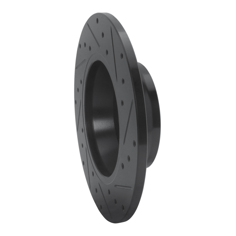 Audi TT Brake Rotor (1) - Rear Left - DFC - Drilled & Slotted - Black - `08-`15