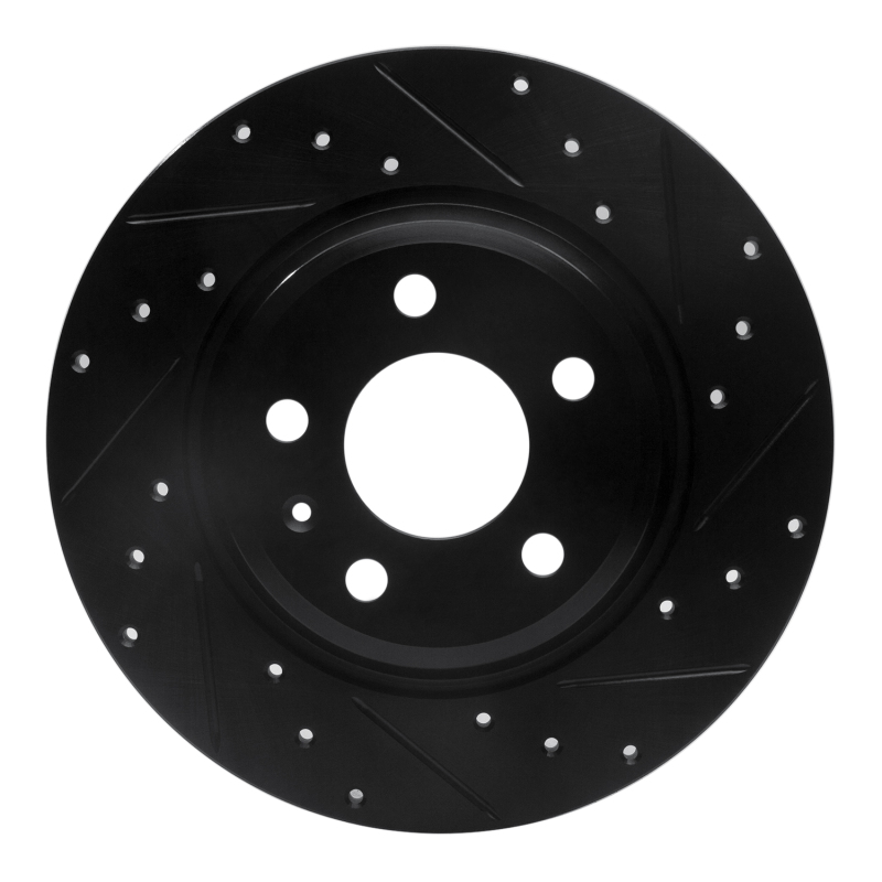 Audi A4 ALLROAD Brake Rotor (1) - Rear Right - DFC - Drilled & Slotted - Black - `08-`25 Audi A4 ALLROAD Brake Rotor (1) - Rear Right - DFC - Drilled & Slotted - Black - `08-`25