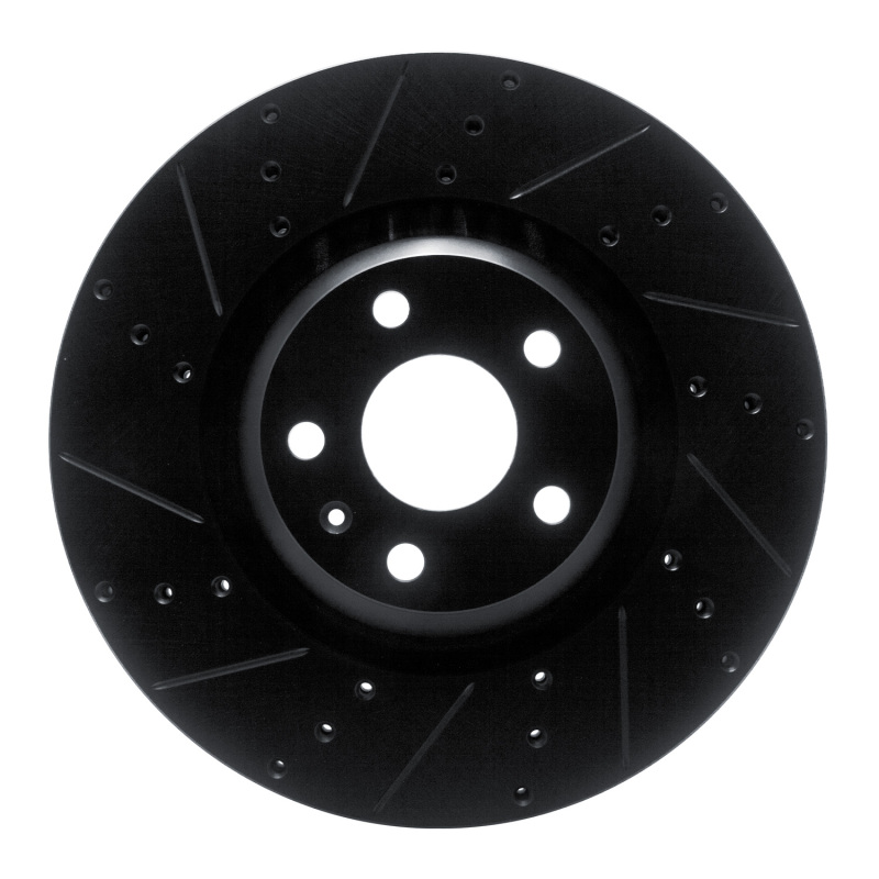 Audi TTS Quattro Brake Rotor (1) - Front Left - DFC - Drilled & Slotted - Black - `12-`15